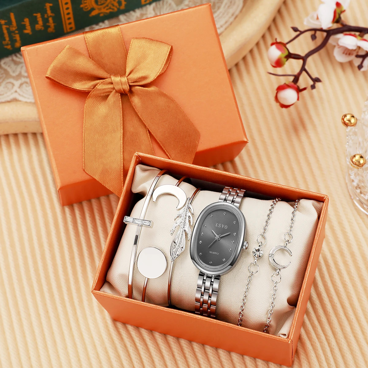 Luxury Watch Entry - Fashion Entry Luxury Oval Dial Rhinestone