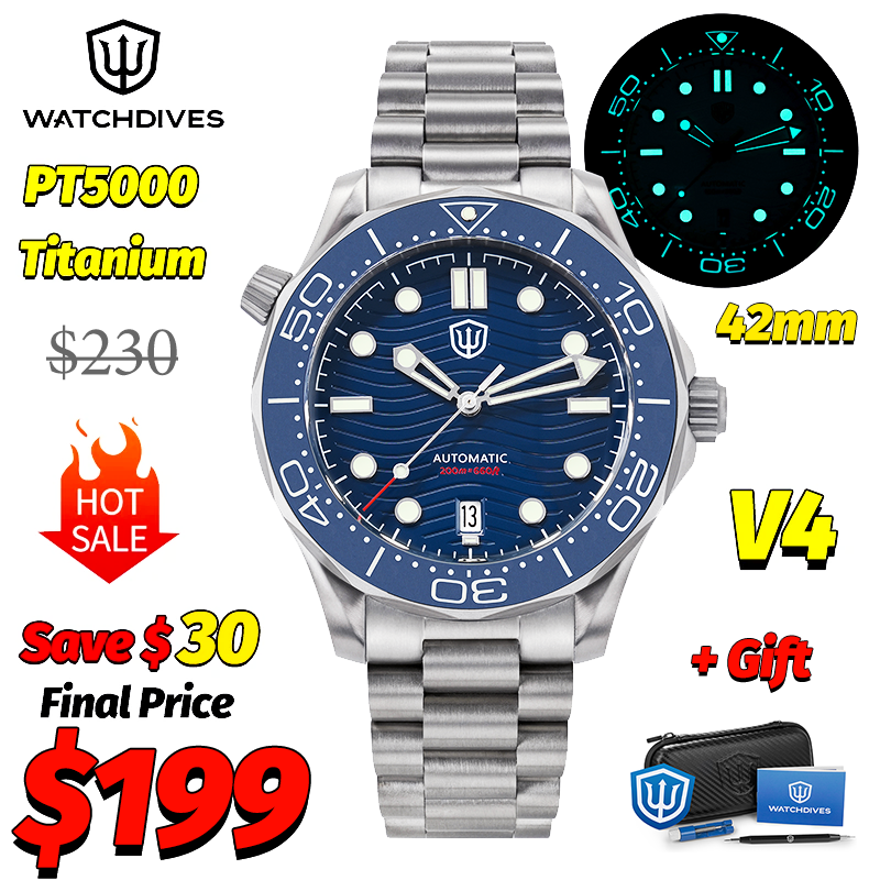 Luxury Watch Wallpaper - Watchdives WD007 V4 007 NTTD Mechanical
