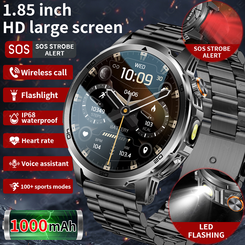 Luxury Watch Grade - LIGE Military Grade 1000mAh Battery Smart