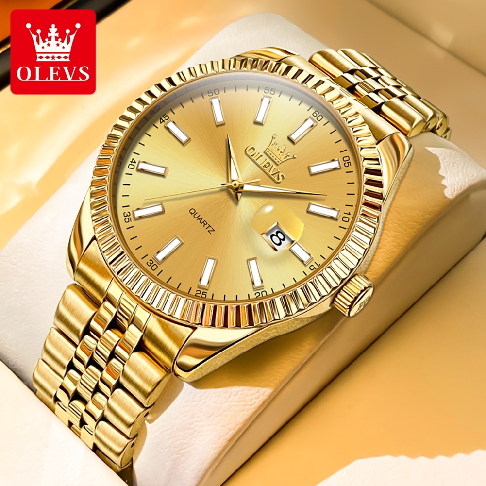 Luxury Watch Hd - OLEVS 5593 Original Quatz Watch For