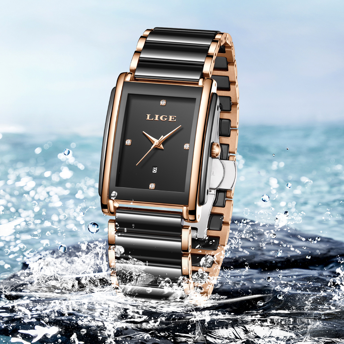 Luxury Watch Japanese - LIGE Fashion Elegant Watch for Women