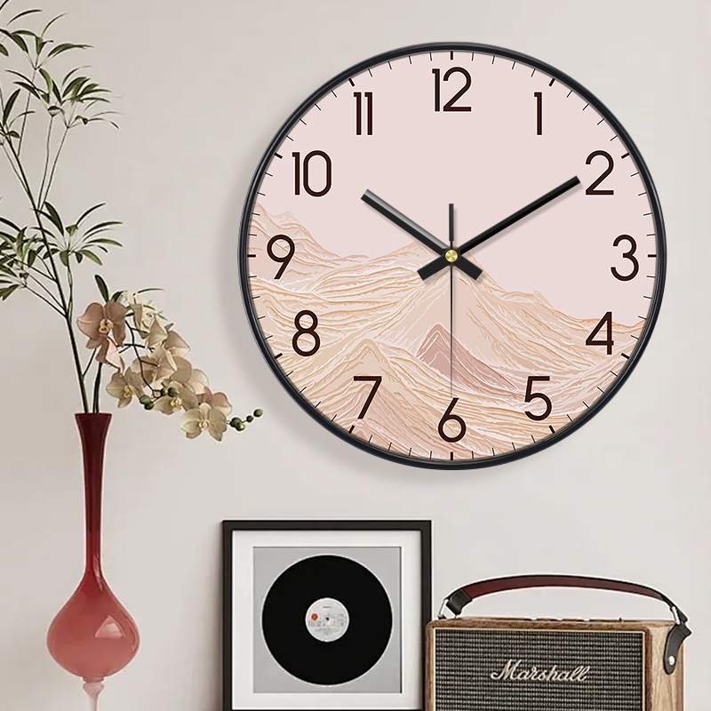 Luxury Watch House - Boho Mountain Wall Clock ABS Frame