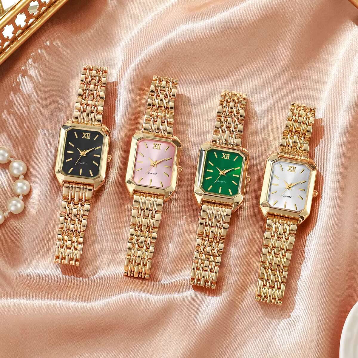 Luxury Watch Organizer - Fashion Rectangle Women Quartz Watch Luxury
