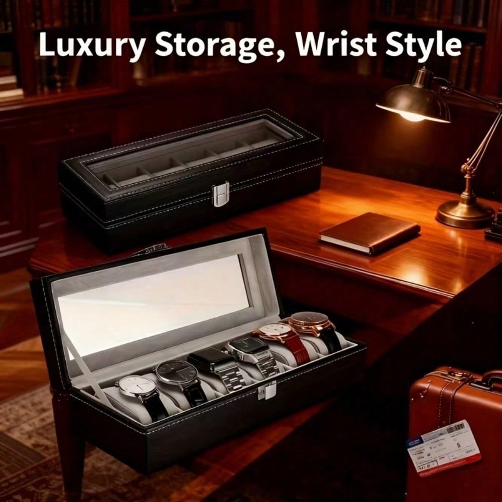 1 Piece - 6-Compartment Exquis - Luxury Watch Grade recension och pris