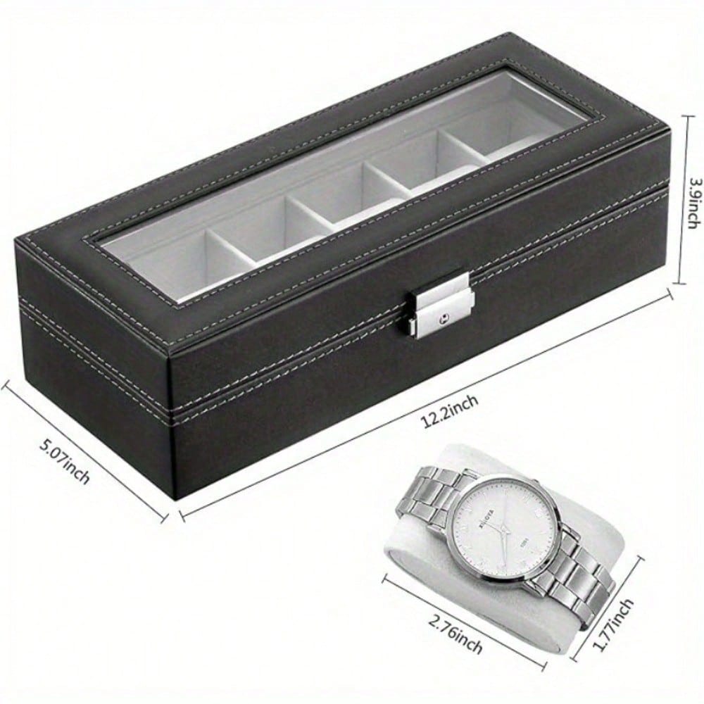 1 Piece - 6-Compartment Exquis - Luxury Watch Grade recension och pris