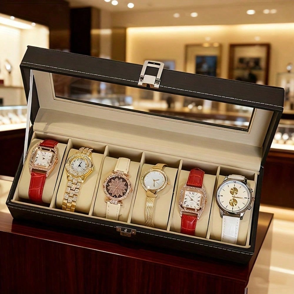 1 Piece - 6-Compartment Exquis - Luxury Watch Grade recension och pris