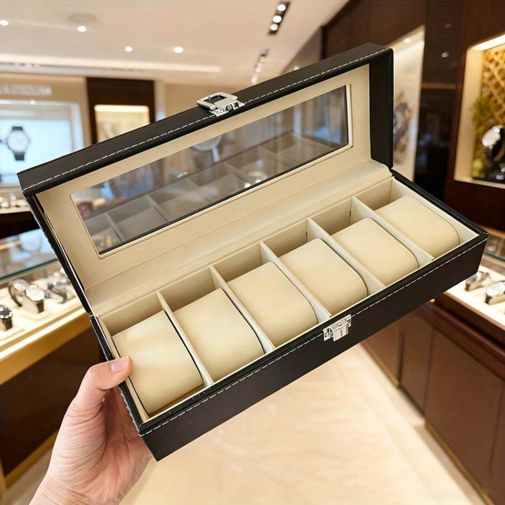 1 Piece - 6-Compartment Exquis - Luxury Watch Grade recension och pris