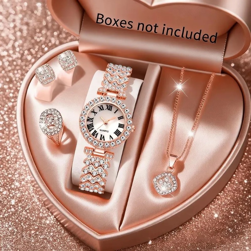 5PCS Luxury Rhinestone Women's - Luxury Watch Organizer recension och pris