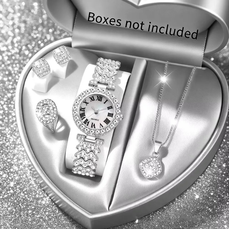 5PCS Luxury Rhinestone Women's - Luxury Watch Organizer recension och pris