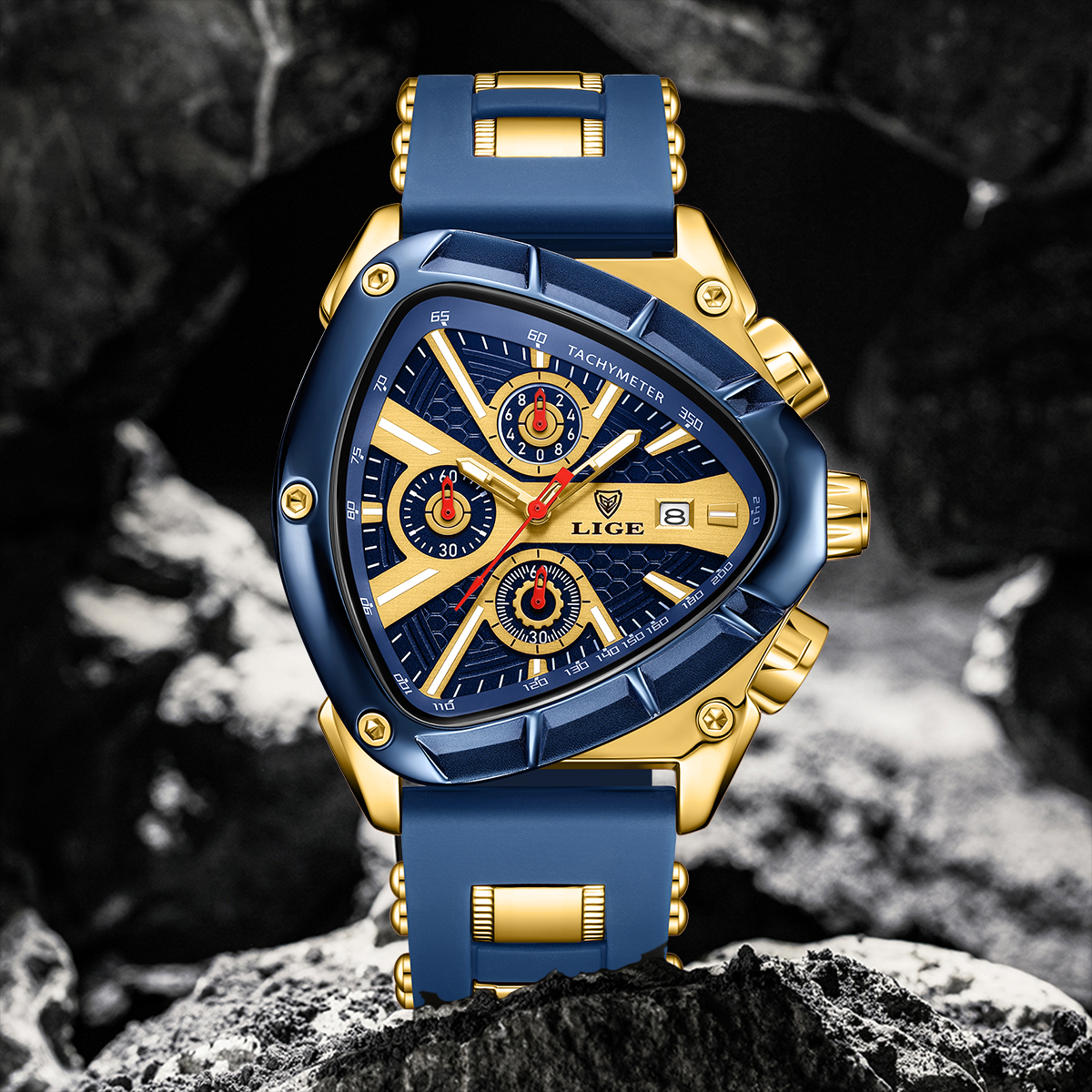 LIGE Military Men Watch Fashio - Watch Triangle Luxury recension och pris