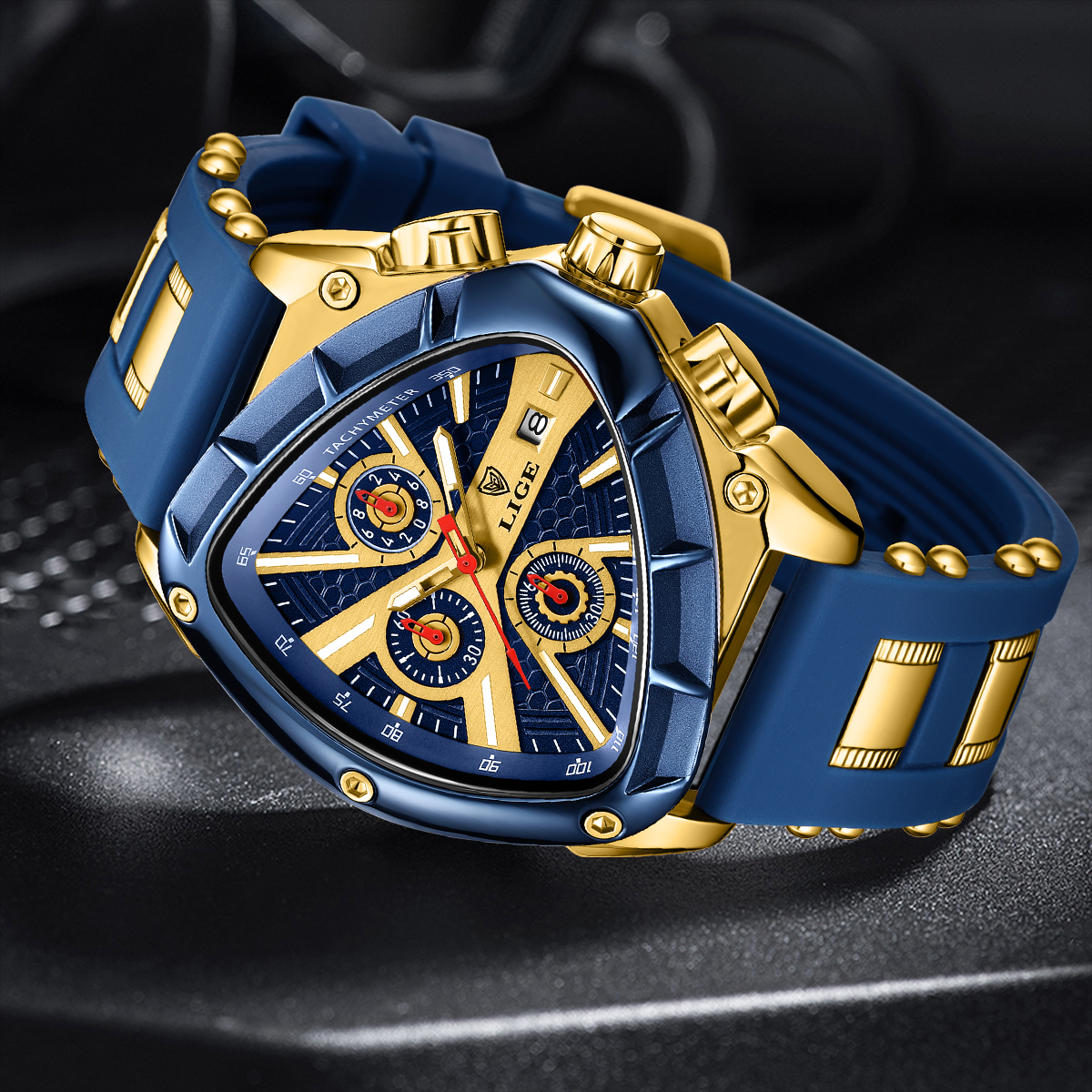 LIGE Military Men Watch Fashio - Watch Triangle Luxury recension och pris