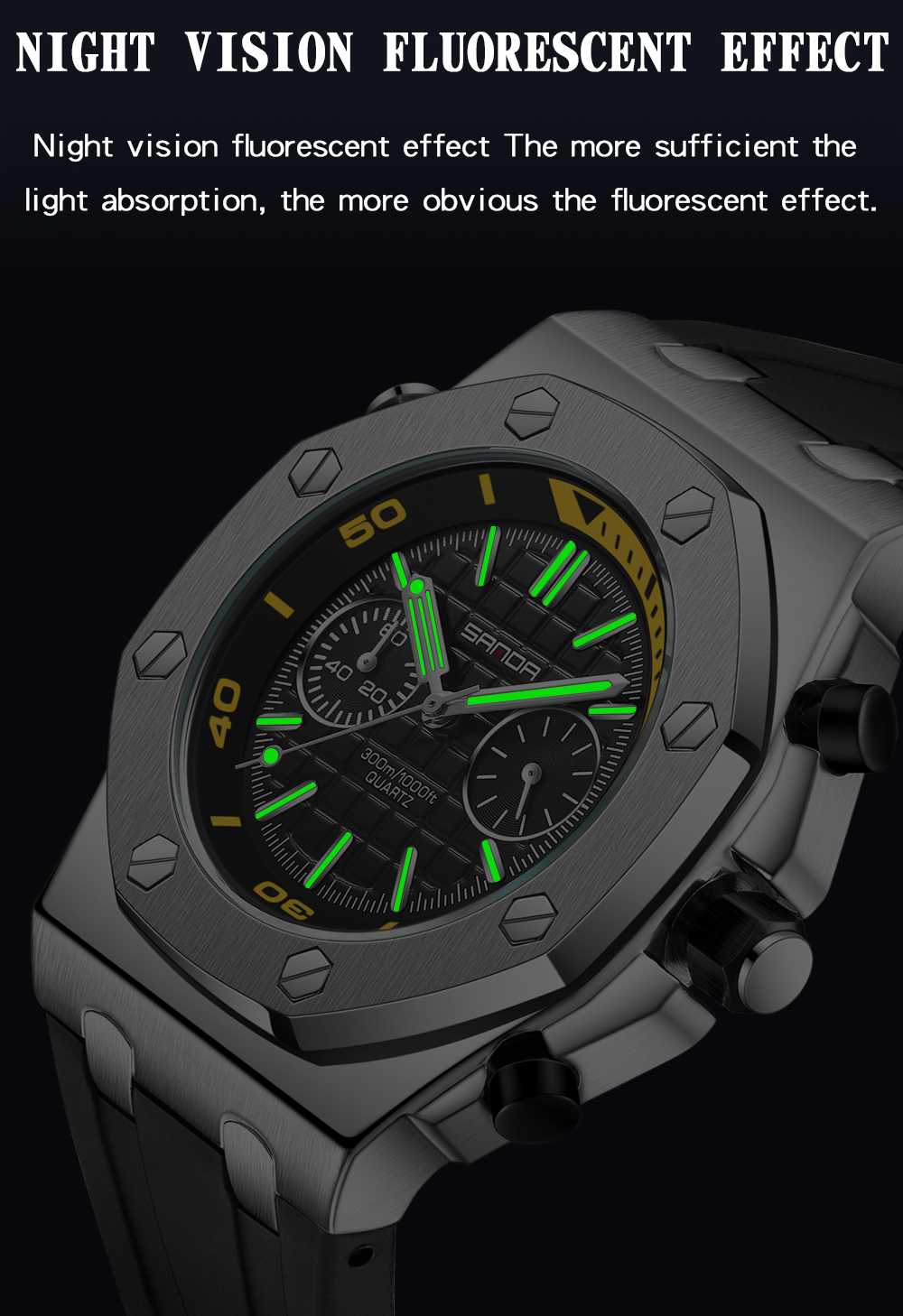 SANDA 7027 Fashion Luxury Men' - Luxury Watch Shop recension och pris