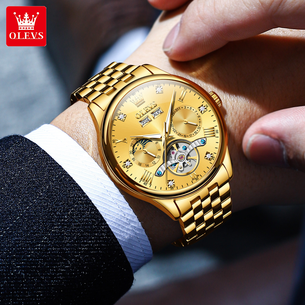 OLEVS 7023 Luxury Business Men - Luxury Watch Hd recension och pris