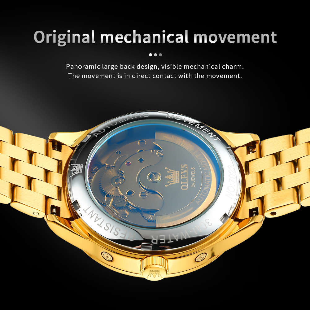 OLEVS 7023 Luxury Business Men - Luxury Watch Hd recension och pris