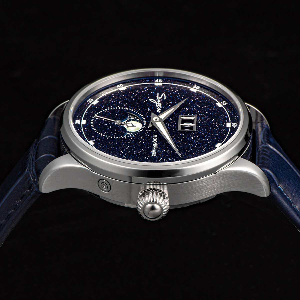 Sugess Moonphase Watch of Men  - Luxury Watch Cartier recension och pris