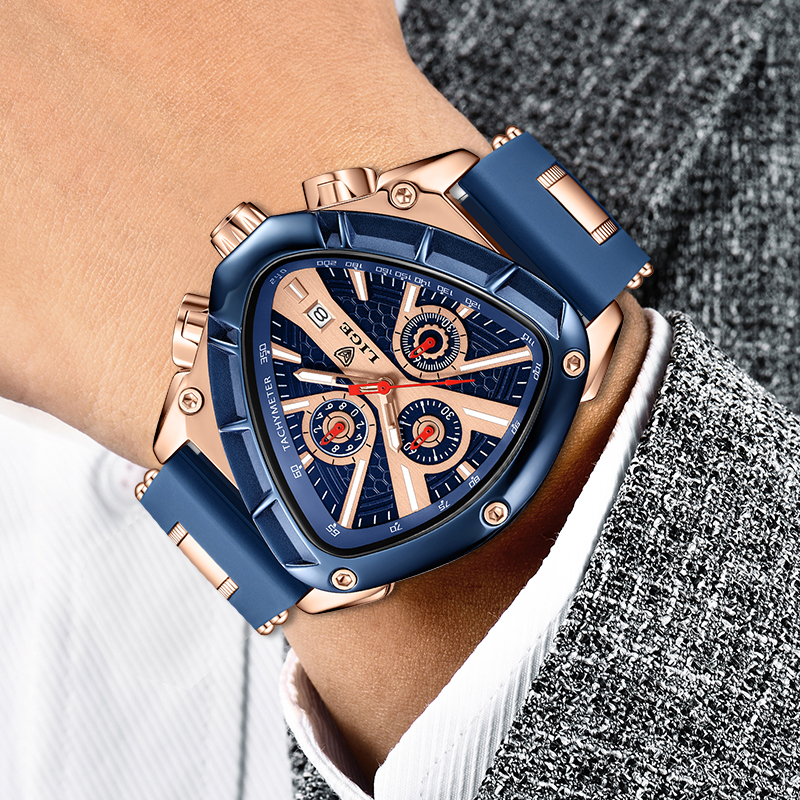 LIGE Fashion Men's Watch Luxur - Watch Triangle Luxury recension och pris