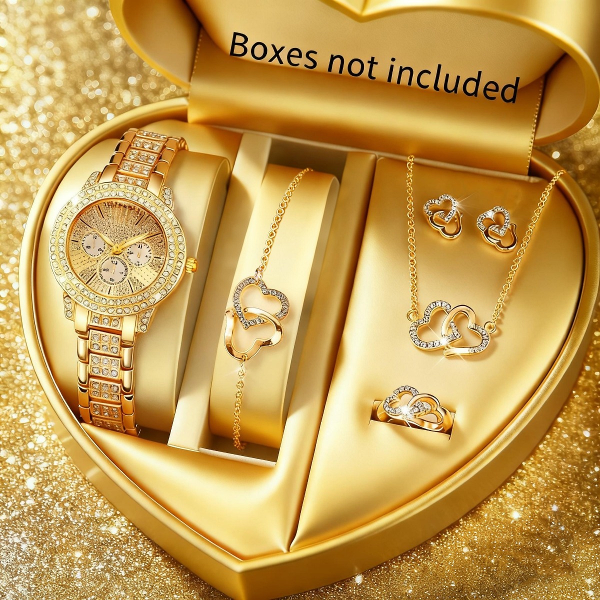 6PCS Luxury Rhinestone Women W - Luxury Watch Organizer recension och pris