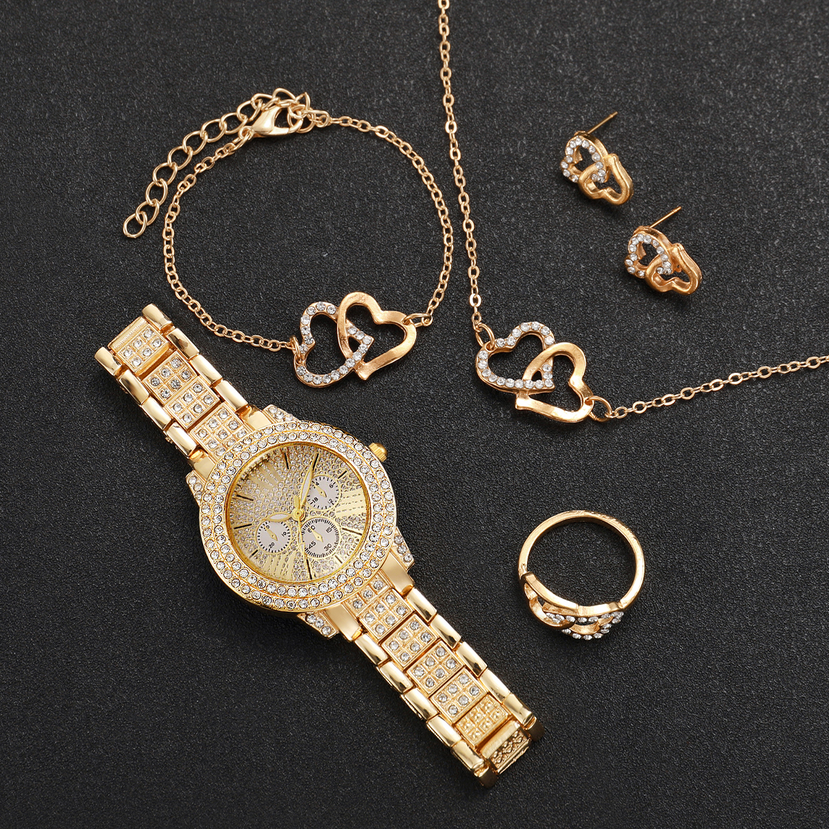 6PCS Luxury Rhinestone Women W - Luxury Watch Organizer recension och pris