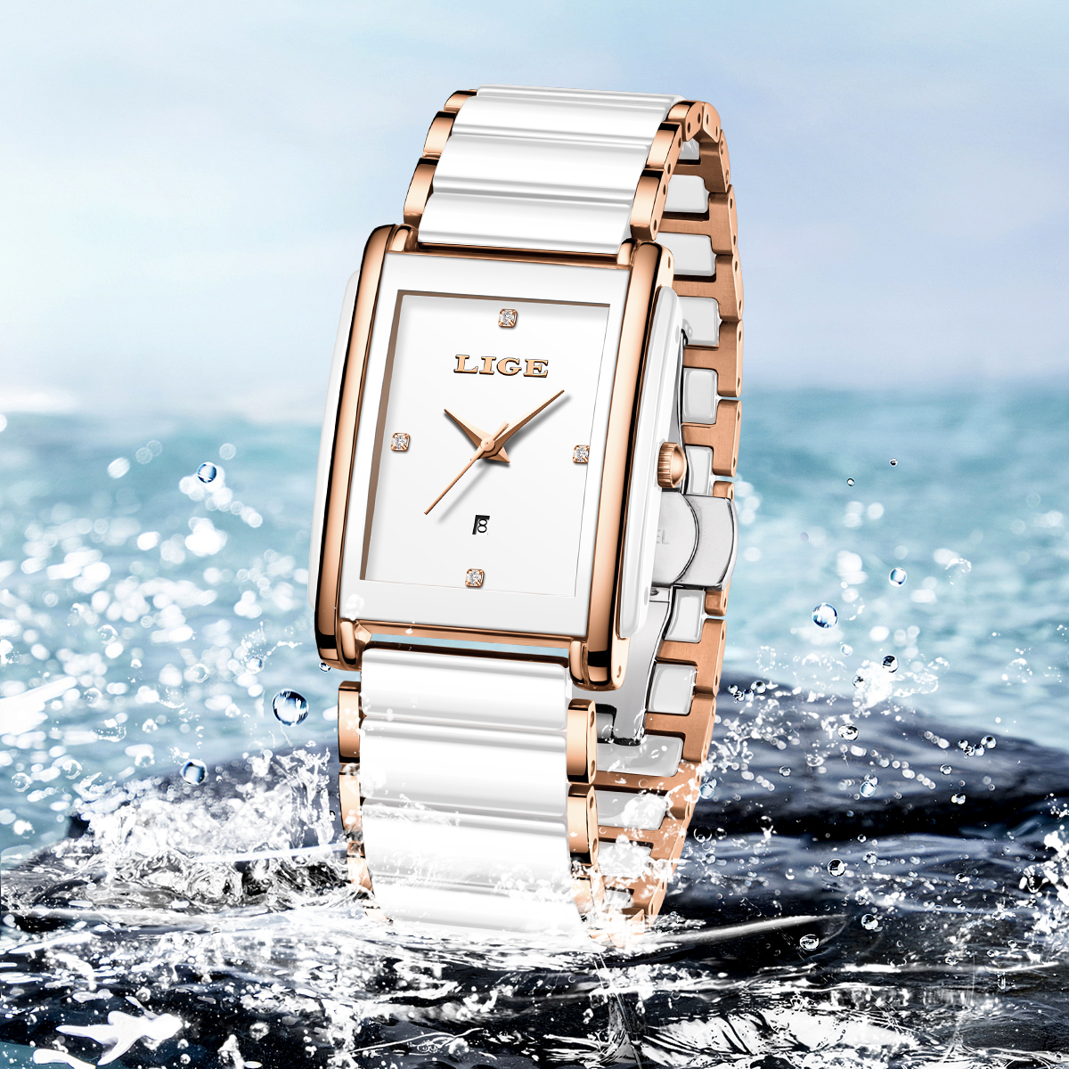 LIGE Fashion Elegant Watch for - Luxury Watch Japanese recension och pris