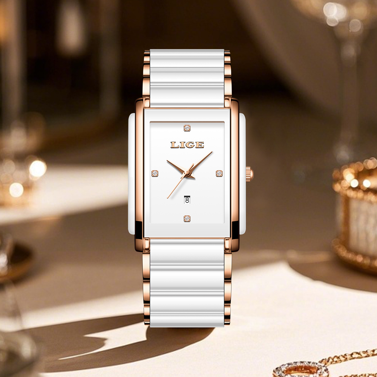 LIGE Fashion Elegant Watch for - Luxury Watch Japanese recension och pris