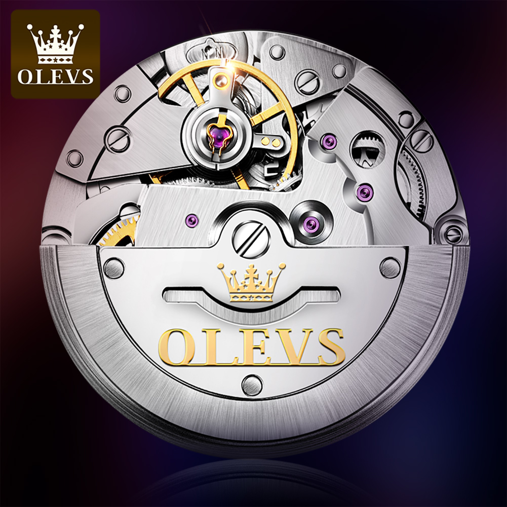 OLEVS Men's Automatic Mechanic - Luxury Watch Grade recension och pris