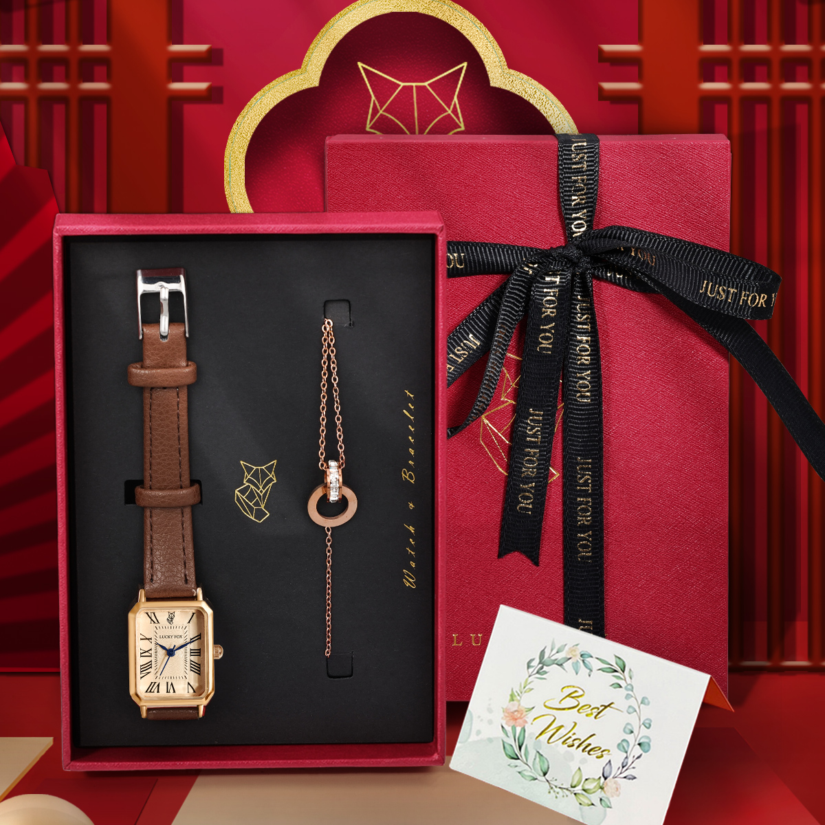 LUCKY FOX 2PCS Light Luxury Gi - Luxury Watch Organizer recension och pris