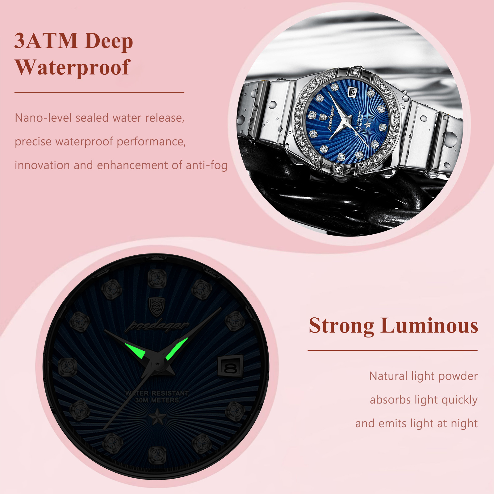 POEDAGAR Luxury Trendy Ladies  - Luxury Watch Cartier recension och pris