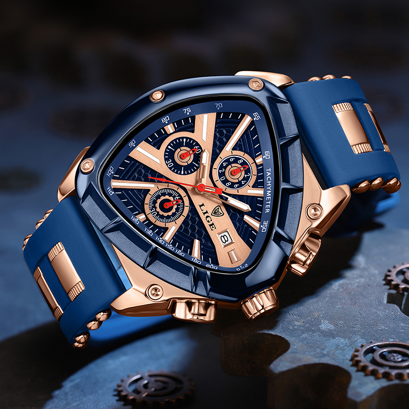 LIGE Fashion Men Watch Triangl - Watch Triangle Luxury recension och pris