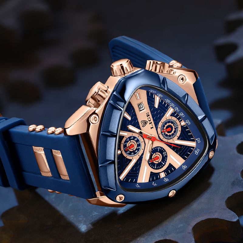 LIGE Fashion Men Watch Triangl - Watch Triangle Luxury recension och pris