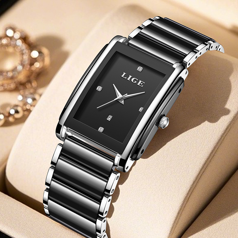 LIGE New Luxury Women Watches  - Luxury Watch Organizer recension och pris