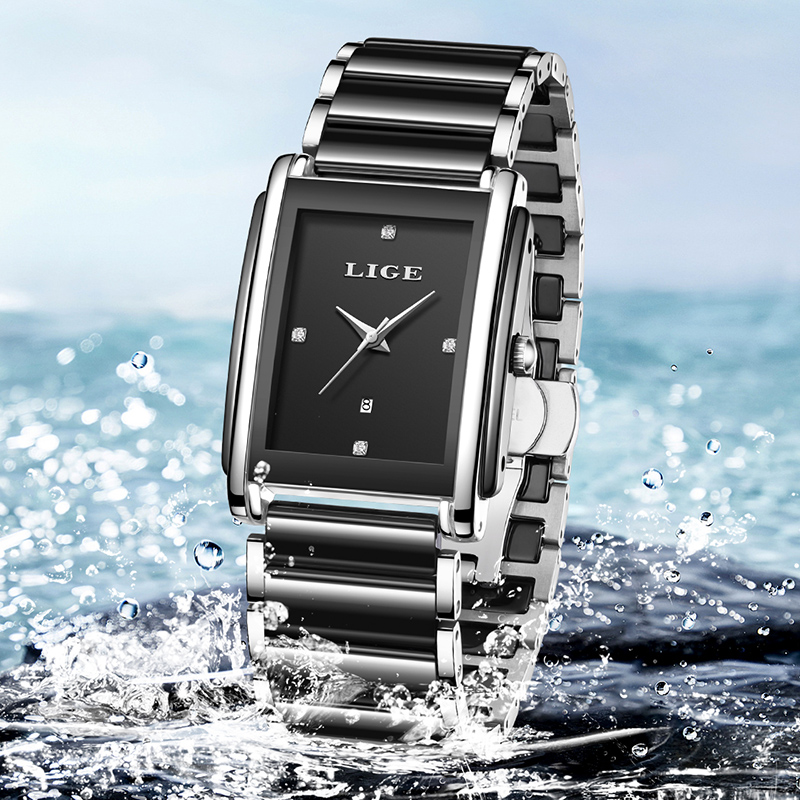 LIGE New Luxury Women Watches  - Luxury Watch Organizer recension och pris