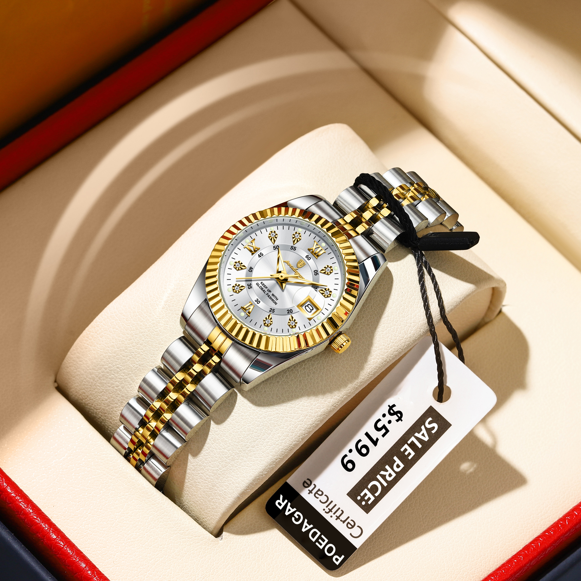 POEDAGAR Luxury Women's Watche - Luxury Watch Cartier recension och pris