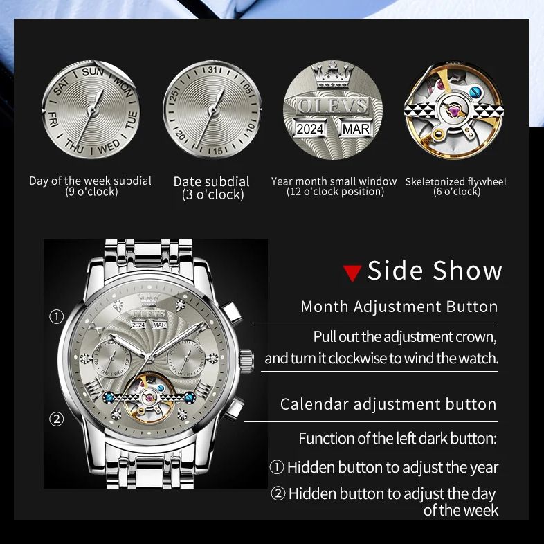 OLEVS 7088 Men Watch Luxury Br - Luxury Watch Hd recension och pris
