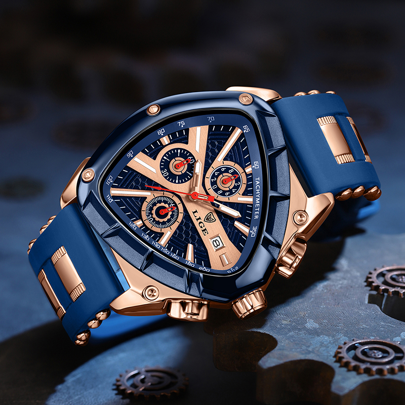 LIGE Luxury Fashion Quartz Man - Watch Triangle Luxury recension och pris