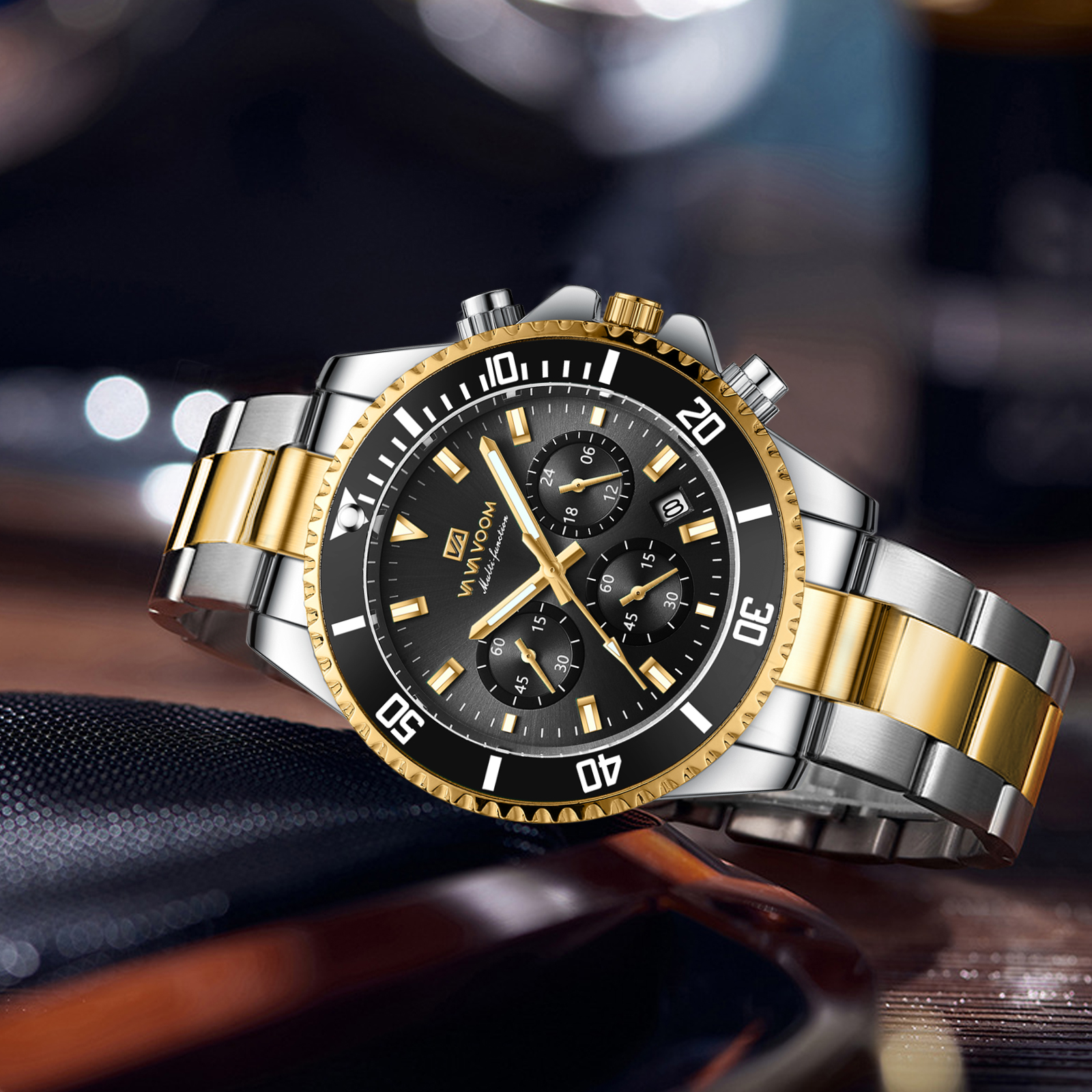 Stainless Steel Mens Sports Wa - Luxury Watch Grade recension och pris