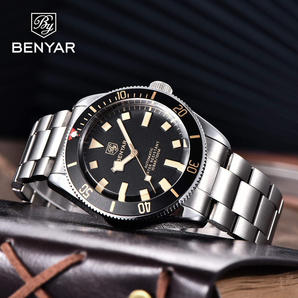 2025 New BENYAR Automatic Watc - Luxury Watch Wallpaper recension och pris