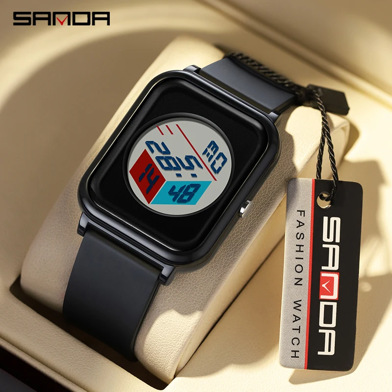 Sanda 6134 3D dial watch, male - Luxury Watch Shop recension och pris