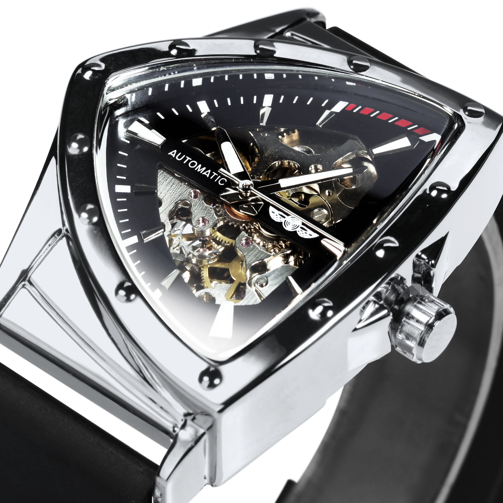 WINNER Fashion Mens Watches To - Watch Triangle Luxury recension och pris