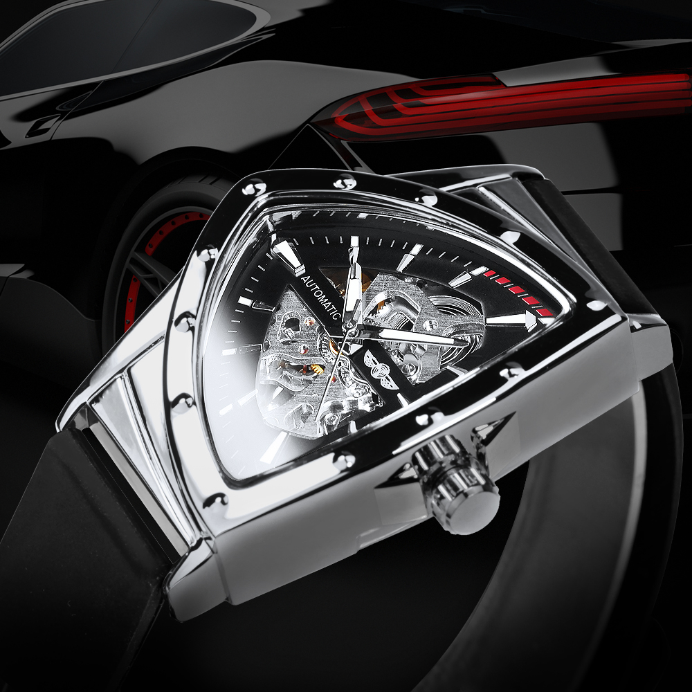 WINNER Fashion Mens Watches To - Watch Triangle Luxury recension och pris