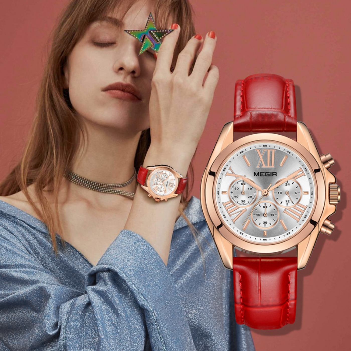 MEGIR New Luxury Leather Watch - Luxury Watch In Usa recension och pris