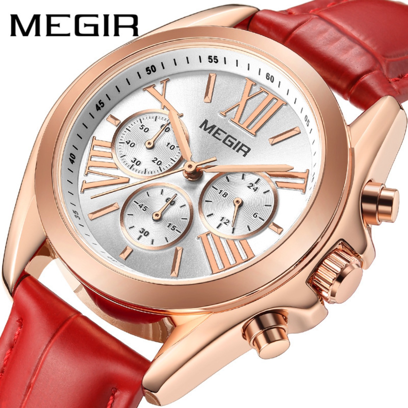 MEGIR New Luxury Leather Watch - Luxury Watch In Usa recension och pris