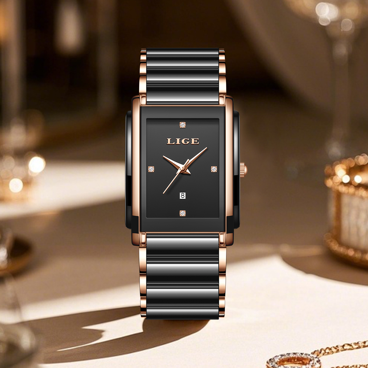 LIGE Fashion Elegant Watch for - Luxury Watch Japanese recension och pris