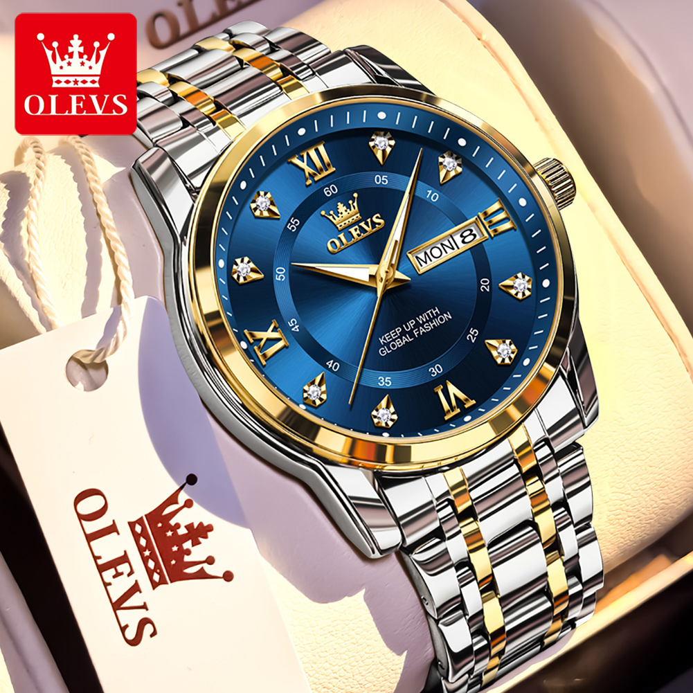 OLEVS Brand Fashion men's watc - Luxury Watch Wallpaper recension och pris