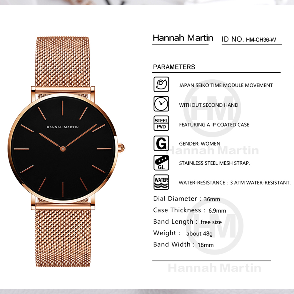 Hannah Martin Top Brand Luxury - Luxury Watch Brand For Women recension och pris