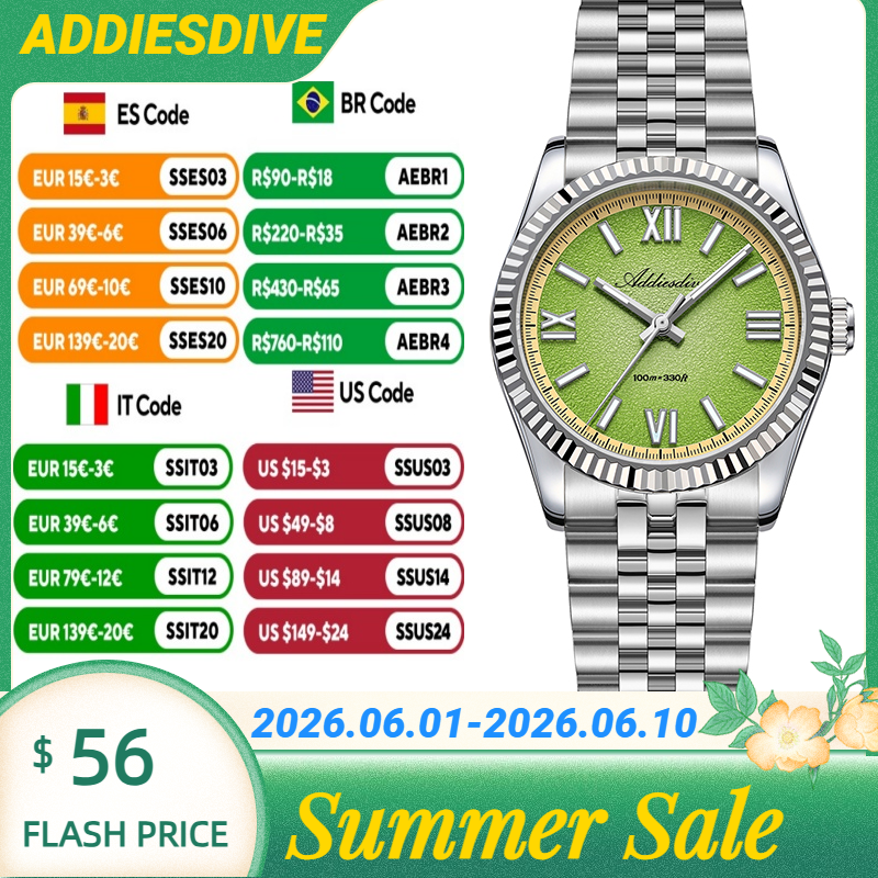 ADDIESDIVE Hight Quality Sapph - Luxury Watch Japanese recension och pris