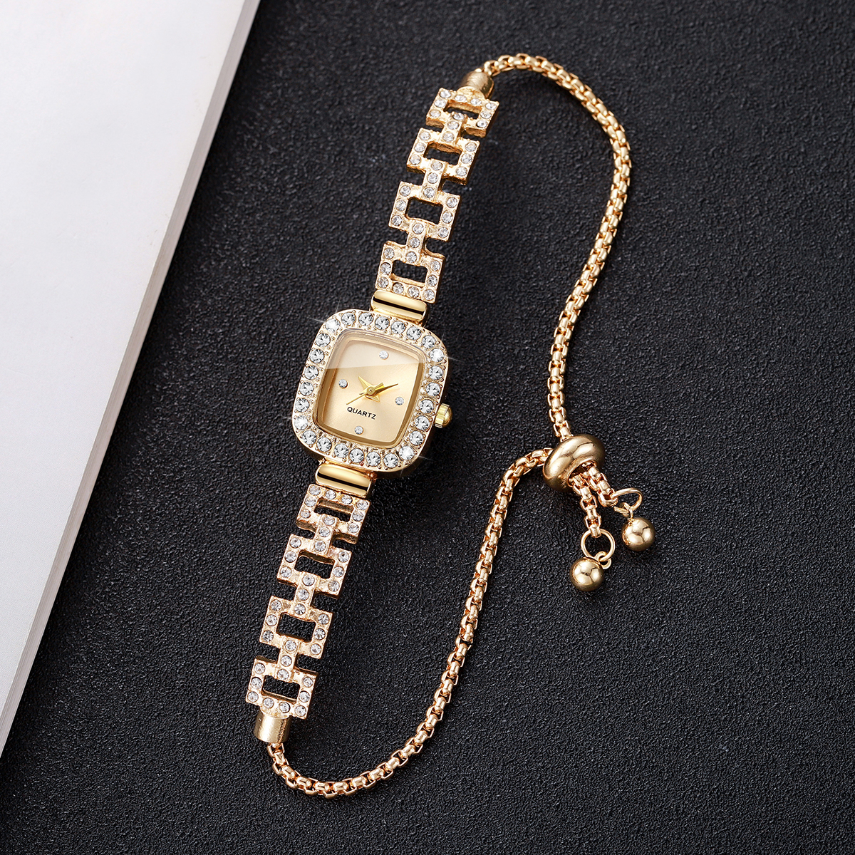 Luxury Rhinestone Bracelet Str - Luxury Watch Organizer recension och pris