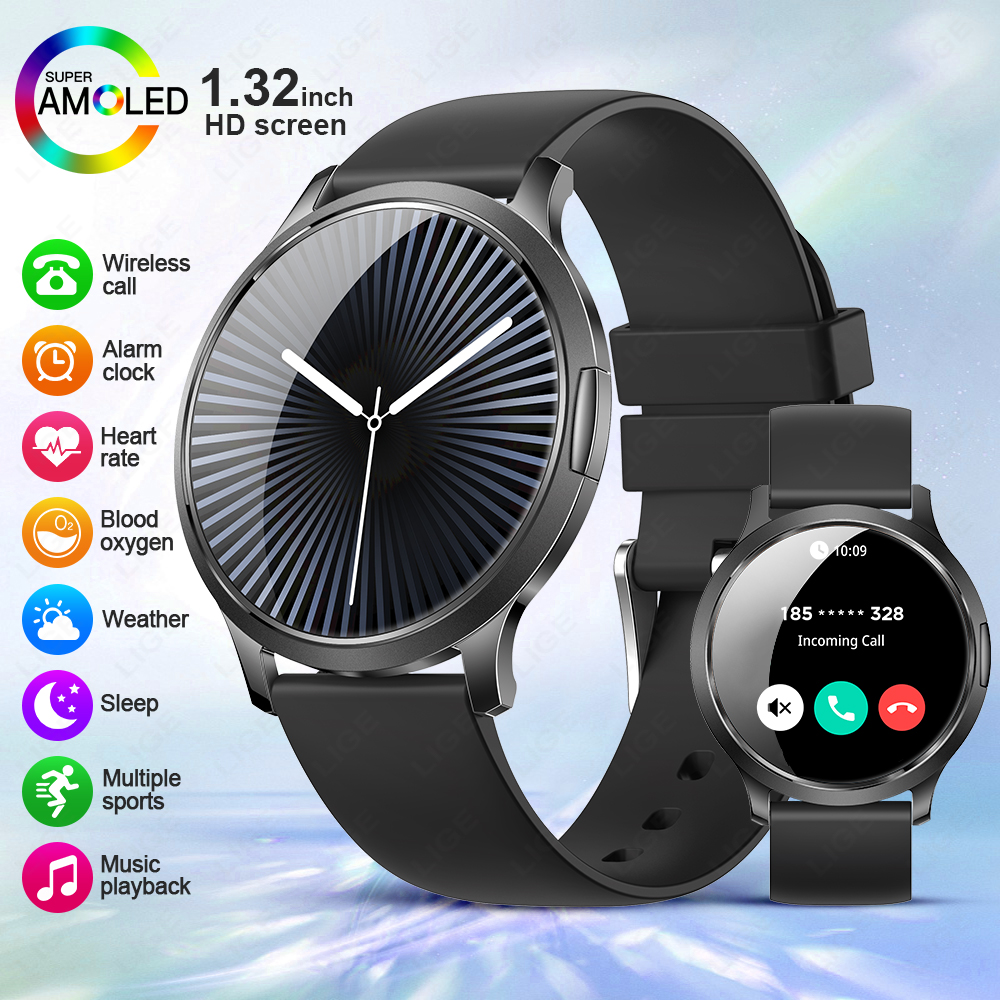 New LIGE Ultra-thin AMOLED HD  - Luxury Watch Hd recension och pris