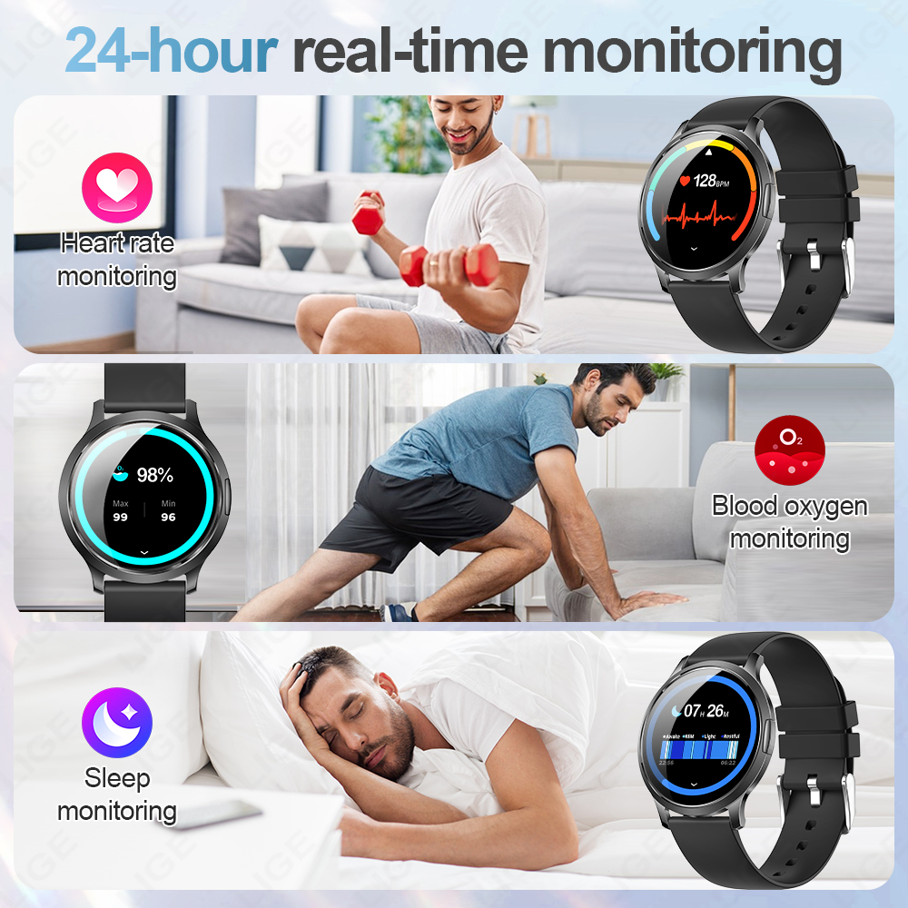New LIGE Ultra-thin AMOLED HD  - Luxury Watch Hd recension och pris