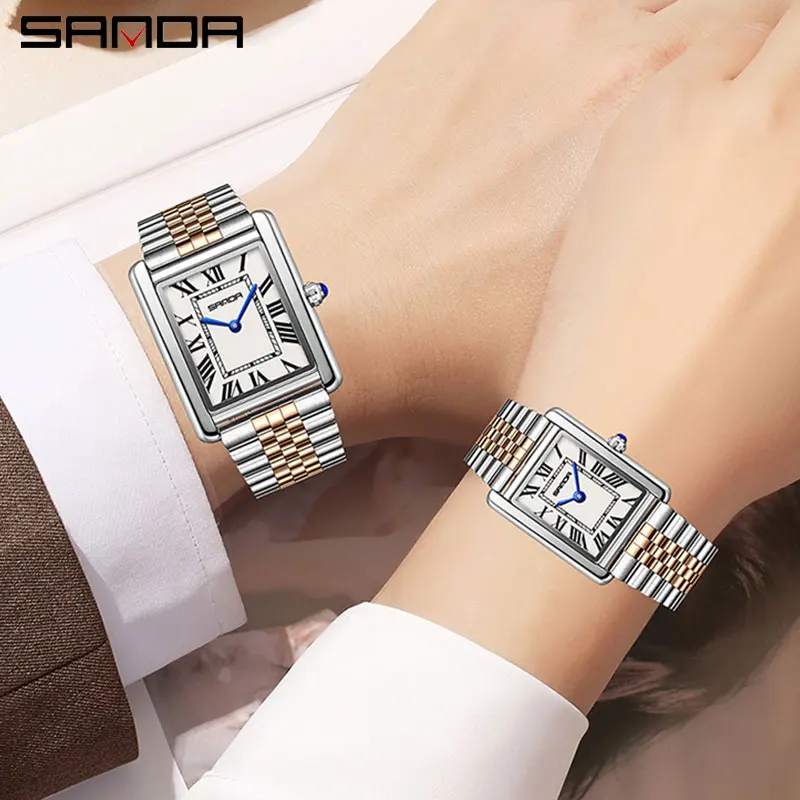 SANDA Couple Tank Quartz Watch - Luxury Watch Cartier recension och pris