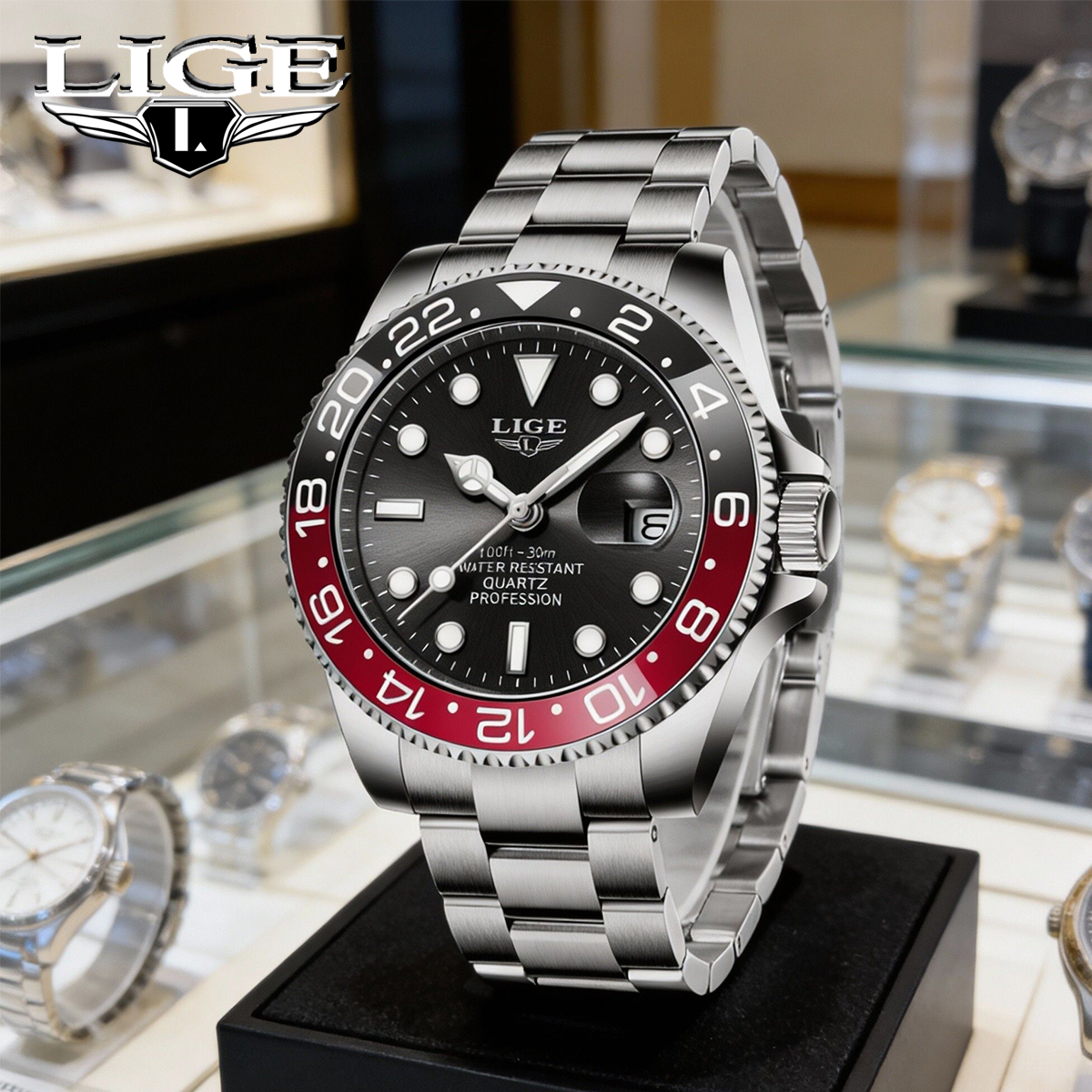 LIGE New Luxury Couple Watches - Luxury Watch Organizer recension och pris